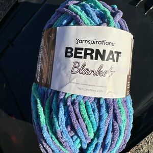 Bernat Blanket Yarn - Purple, Blue, Green